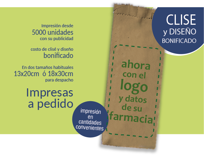 Bolsas impresas para despacho